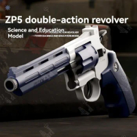 ZP5 Double Action Weapons Toy Revolver Gun Toy Shell Throwing Pistol Manual arms Fidget Gun Airsoft for Boys Adult Shooting Game