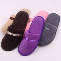 1 Pair Non-disposable Slippers Hotel Travel Slipper Sanitary Party Home Guest Slippers Unisex Salon Homestay Home Slippers