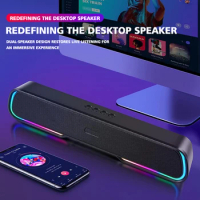 Bluetooth Speaker Bar for Tv Subwoofer Home Theater Smart Home Speakers Soundbar for Tv with Subwoofer AUX TFcard Connection