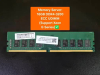 Memory ECC 16GB DDR4 3200Mhz Server PC4-3200 ECC UDIMM | Parts for Asus TS100 E11 Pi4
