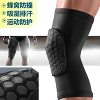 籃球護膝運動長褲襪護小腿護具夏季健身騎行裝備跑步/蜂窩護腿