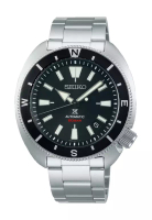 Seiko 精工 Prospex “烏龜”陸地版黑色錶盤不鏽鋼錶帶自動手錶 SRPH17K1