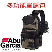 【Abu Garcia】迷彩直式多功能單肩包 SLING BODY BAG(釣魚包 肩背包 路亞包 戰術包 溪釣池釣海釣岸拋)
