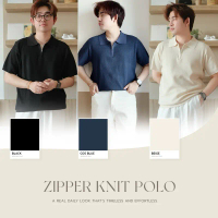 ZIPPER KNIT POLO - เสื้อโปโลคอซิป คําแนะนําการขายที่ร้อนแรงในเดือนนี้