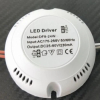 1 pc 24W 36w LED Driver,ceiling Driver,220v Round Driver Lighting Transform For LED Downlights, Lights