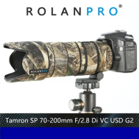 ROLANPRO Lens Coat for Tamron SP 70-200mm F/2.8 DI VC USD G2（A025) Camouflage Lens Protective Sleeve Lens Cover Guns Case