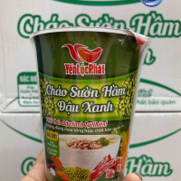 Chao Suon Ham  Dau Xanh (Yen Dai Nam & Yen Loc Phat) Instant Porridge With Pork  1Box (24 Cup x 50g)