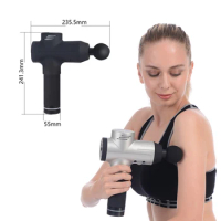2020 Vibration Percussion Booster Massage Gun 24v Deep tissue Fascia Muscle Massage Gun