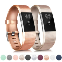Silicone Bracelet Strap for Fitbit Charge 2 Band Wristband Belt Watch Strap Watchband for Fitbit Charge 2 Smartwatch Accessories