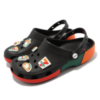 【Crocs】涼拖鞋 7-Eleven x Classic Clog 男女鞋 黑 綠橘 711 聯名款 洞洞鞋(208272001)