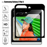 5-1pcs Front Screen Protectors for Samsung Galaxy Z Flip 5 3D Full Cover Protective Film for Samsung Galaxy Z Flip 5 5G