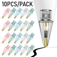 For Apple Pencil 1st 2nd Generation Clear Color Replacement Tips for iPencil iPad Noiseless Precise Control Stylus Tip for Apple
