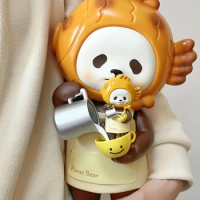 300% Planet Bear COCO PANPAN Coffee Maker Figure Next Cup Better Extra Size on Exhibition Figure Shop House Decoration Gift