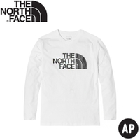【 The North Face 男 純棉長袖T恤 AP《白》】81MJ/純棉長袖/圓領長袖/休閒棉T/長T
