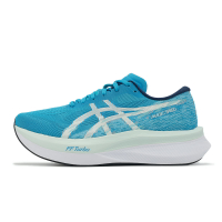 Asics 競速跑鞋 Magic Speed 4 2E 寬楦 男鞋 水藍 碳板 回彈 運動鞋 亞瑟士 1011B873400