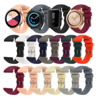 20mm 22mm Silicone Strap For Samsung Galaxy Watch Active 2 Gear S2 S3 Smart Watch Band for Huami BIp Lite GTS GTR 4/3/2