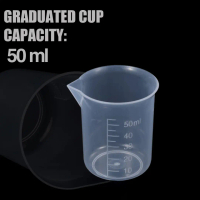 Gelas Ukur Plastik Dapur Laboratorium Measuring Cup 50ml Kitchenware