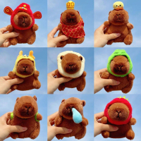 2025 New Capybara Plush Doll Cute Capybara Pendant Plush Toy Bag Charm Claw Machine Doll
