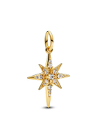 จี้ชาร์ม Star 14k gold-plated dangle สีทอง