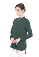 RINA NICHIE COUTURE Eva Suit Shirt Top Office Wear in Emerald Green