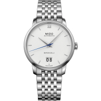 MIDO 美度官方授權 BARONCELLI永恆系列III經典機械腕錶組-M0274261101800