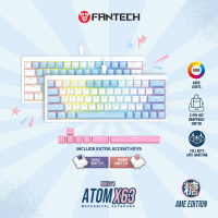 FANTECH MK611 ATOM X63 MECHANICAL KEYBOARD EDISI Sugar AME