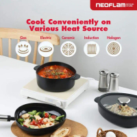Neoflam Fika Apex Set Black - Panci Wajan Teflon Set Anti Gores & Ceramic Coating Pasti Promo