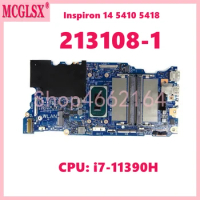 213108-1 With i7-11390H CPU Laptop Motherboard For DELL Inspiron 14 5410 5418 Notebook Mainboard 100% Tested OK