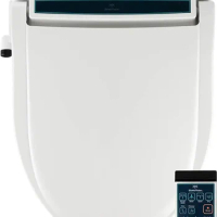 BidetMate 2000 Series Electric Bidet Heated Smart Toilet Seat with Unlimited Water, Wireless Remote, Deodorizer, and Warm
