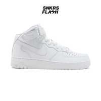 NIKE AIR FORCE 1 MID 07 TRIPLE WHITE Sepatu Sneakers Pria - CW2289111 46