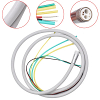 Pergigian 6 lubang silikon tiub untuk penyambung hos tiub kabel untuk dengan lubang Handpiece doktor gigi alat aksesori Unit makmal pergigian