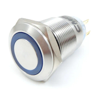 【莆洋_CMP】19mm不鏽鋼金屬平面環形燈無段開關-DC12V(開關)