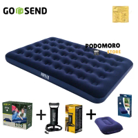 BESTWAY 67002 KASUR ANGIN DOBLE BIRU + POMPA TABUNG BESTWAY