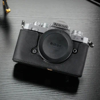 Nikon ZF Camera Case Handmade Genuine Leather Half Body For Nikon Z-fc ZFC ZF