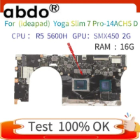 NM-D891 Motherboard, For Lenovo Yoga Slim 7 Pro-14ACH5 Laptop Motherboard,With R5 CPU,RAM 16G,100% Test