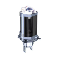 Đèn LED, Đèn pha LED ba thấu kính, Siêu sáng và mạnh mẽ, Đèn xe máy, Tích hợp với đèn ống kính điều 