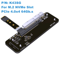 Laptop K43SG 4.0 M.2 NVMe To PCI-E 4.0 X16 External Graphics Card PCI-E 4.0 X4 Riser Extender Cable Gen4 eGPU For NUC/ITX/STX PC