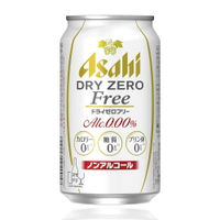 【Asahi 朝日啤酒】日本原裝進口 DRY ZERO Free 0%無酒精啤酒飲料 350ml (無熱量、無糖、無咖啡因) 氣泡碳酸飲料 風味氣泡水 零酒精汽水 父親節禮物 男友禮物 交換禮物 生日