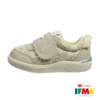 預購 IFME 13-15cm 機能童鞋 寶寶段 萌娃系列 蕾絲 一片黏帶系列(IF20-382103)