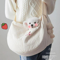 韓國手工帆布包可愛的寵物包ulzzang斜挎包貓外出背包 快速出貨 果果輕時尚 全館免運