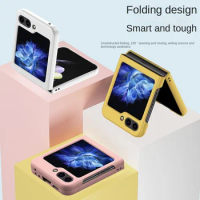 Hard Shell Plastic Skin Feel Phone Case for Samsung Galaxy Z Flip 6 5 4 3 Flip6 Flip5 Flip4 Flip3 Shockproof Protective Cover