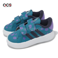 adidas x 怪獸電力公司 休閒鞋 Grand Court Sulley CF I 小童 聯名 小朋友 毛怪 IF4057