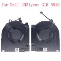 Replacement New Laptop CPU and GPU Cooling Fan for Dell 2021year G15 5510 RTX3060 G15 5510 RTX3050 G15 5511 RTX3050 Series Fan