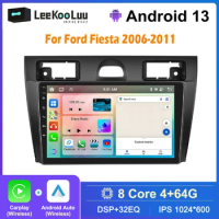 LeeKooLuu 2 Din Android Car Radio GPS Navigation Wireless Carplay For Ford Fiesta 2006-2011 Auto Stereo 4G RAM Multimedia Player