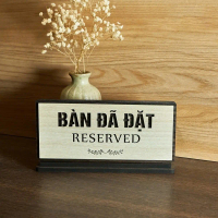 [ GIÁ SỐC ]] Bảng gỗ \Bàn đã đặt - reserved\" loại để bàn decor nhỏ gọn tiện dụng"
