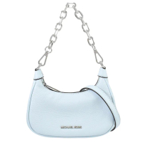 【Michael Kors】CORA 簡約經典荔枝皮革迷你手提鍊包兩用包(天藍)