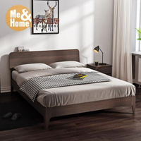 擇木宜居實木床板1.8米雙人床現代簡約1.2米1.5米單人床主臥北歐 交換禮物