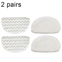 2pcs Washable Cleaning Pads For Steam Mop For Bissell PowerFresh 1806 1940 1544 For Steam Mop Vacuum Cleaner Parts