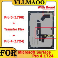 NEW For Microsoft Surface Pro 4 1724 LCD Touch Screen Digitizer Assembly LG-Version Lcd Display Pro5 1796 +Flex cable=Pro4