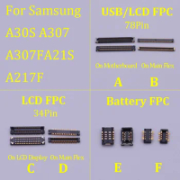 10pcs 34 78 Pin USB Charger Battery FPC Connector For Samsung Galaxy A30S A307 A307F A21S A217F LCD Display FPC Charging Plug